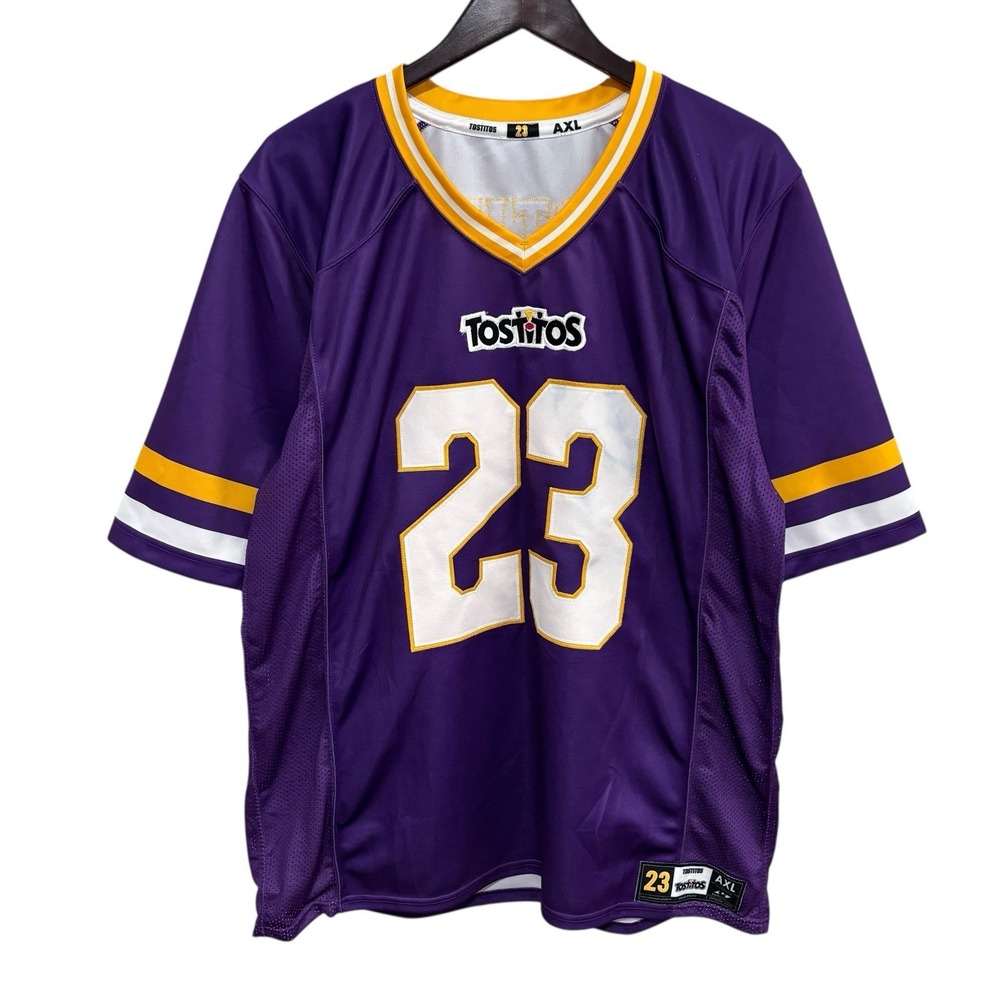 Tostitos Fiesta Bowl Men's NCAA Promo Football Jersey LSU Colors Size XL 24.5x32